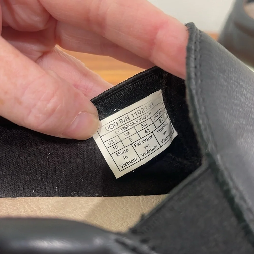 UGG Alameda Leather Slip-On Sneakers